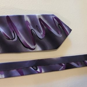 Purple Grey Tie